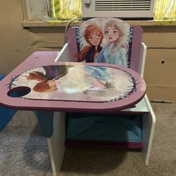 Frozen Kids Desk With Storage