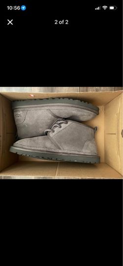 UGG Gray Suede Lace-Up Chukka Boots