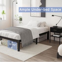 Bed Frame And Memory Foam Mattress 