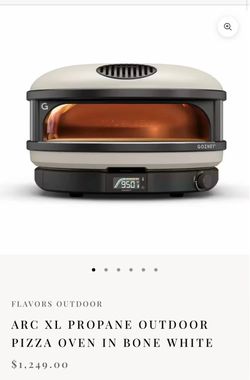ARC XL PROPANE OUTDOOR PIZZA OVEN IN BONE WHITE