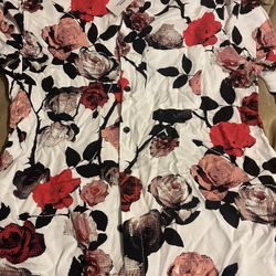 small button down roses urban outfitters brand new with. tags