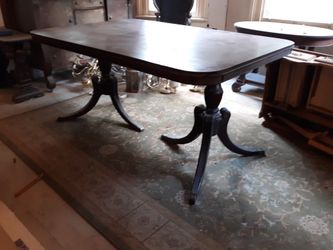 Antique dining table and chairs $90 obo