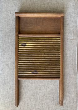 Maid-Rite Brass Washboard (Model No. 2062)
