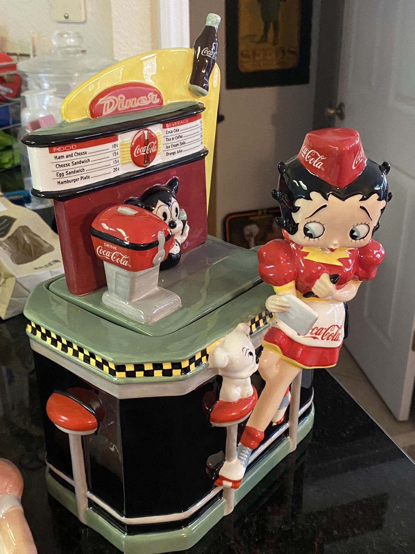 RARE Betty Boop Coca Cola Cookie 🍪 Jar Numbered