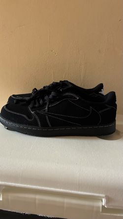 Travis Scott Jordan 1 Low Black Phantoms