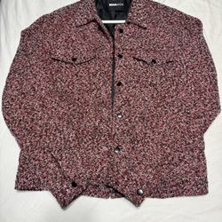 Red And Black Tweed Jacket