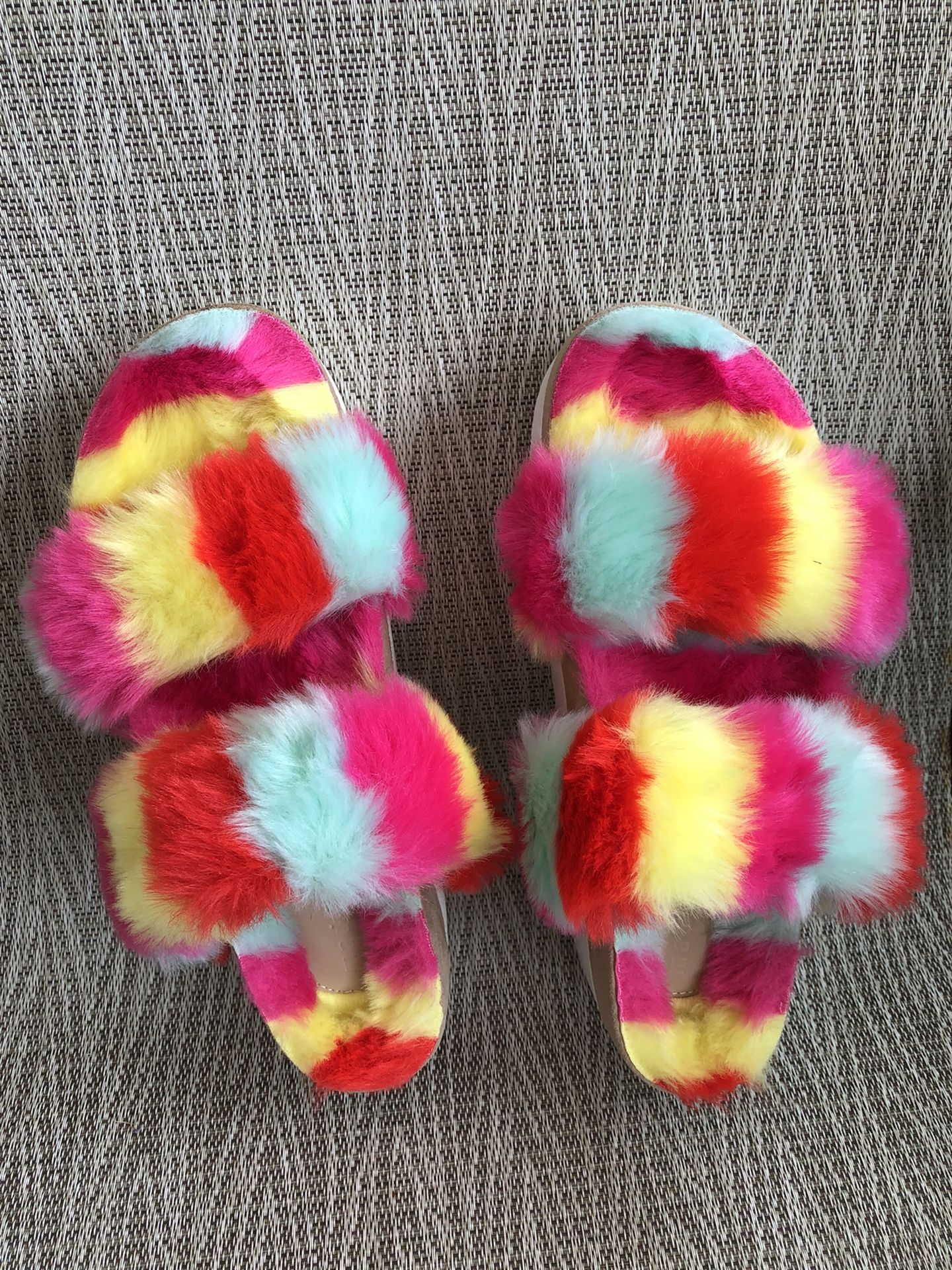 Steve Madden Fuzzy Platform Shoes