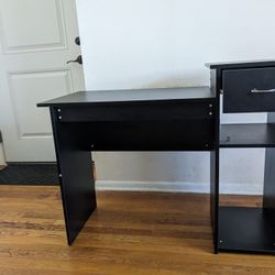 Matt Black Computer Desk 