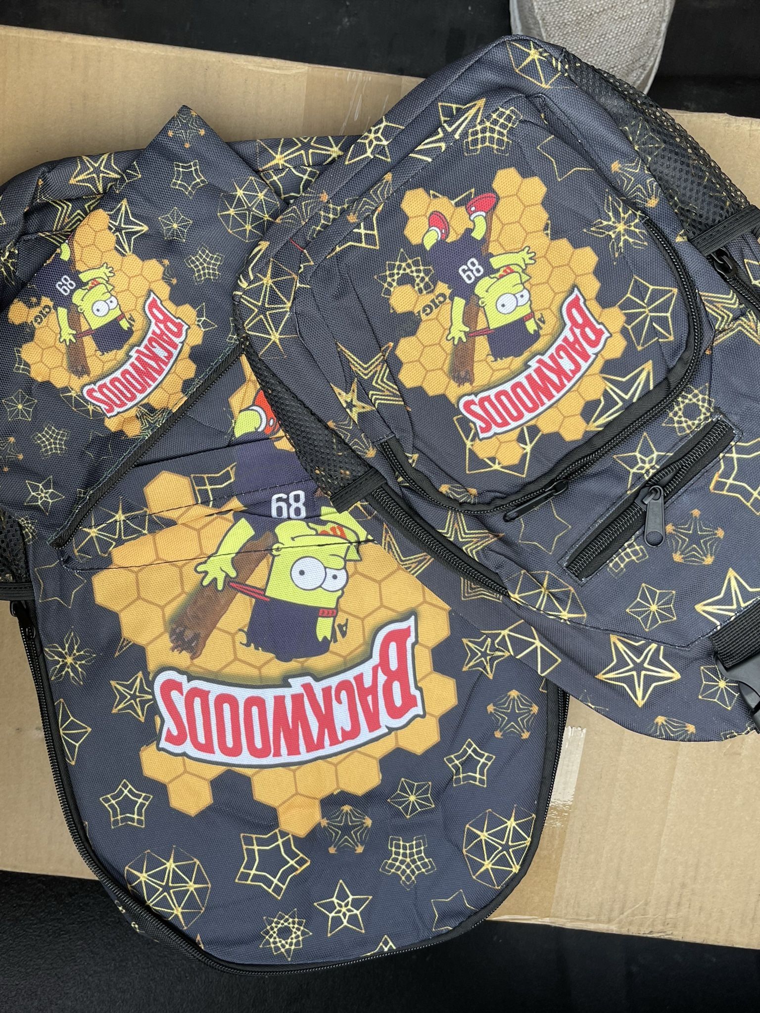 3 Pc Bart Simpson / Backwoods Back Pak