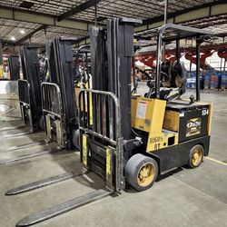 YALE SIT-DOWN ELECTRIC FORKLIFTS