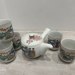 JAPAN Vintage Porcelain Tea Set 