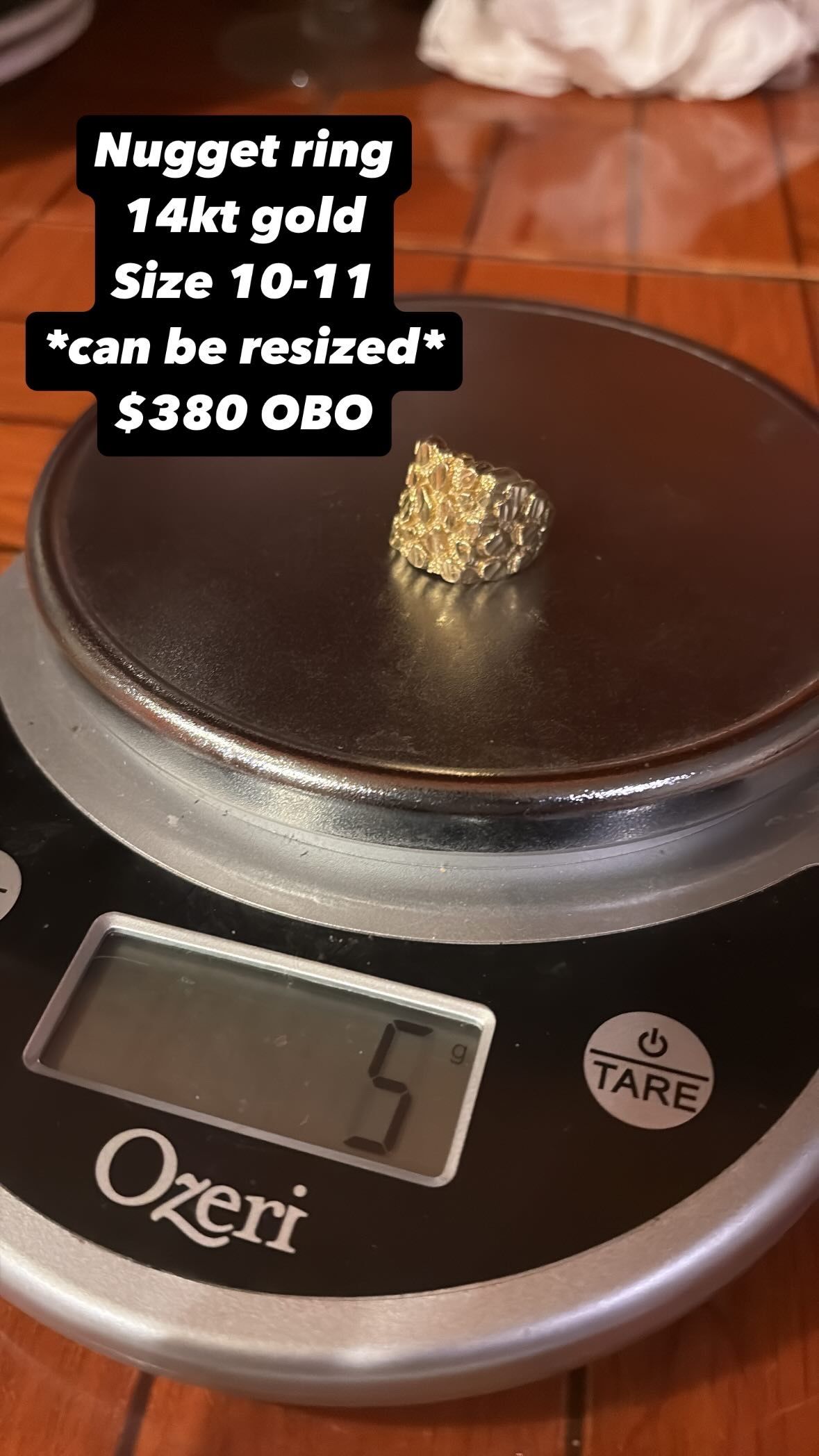 14k Nugget Ring