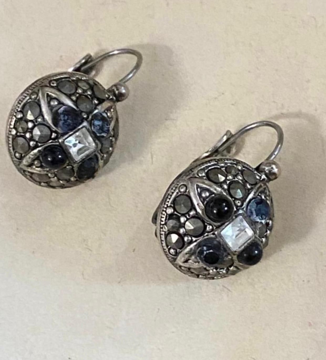 Aretes Stainless Piedra Joyeria Antigua