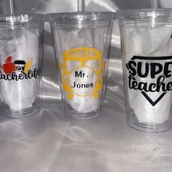 TEACHERS APPRECIATION WEEK TUMBLERS