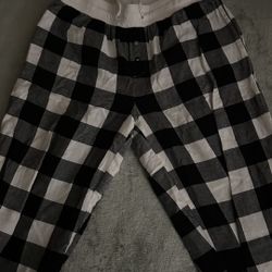 black & white pajama pants 
