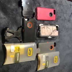 IPHONE 6 OTTER BOX DEFENDER CASES (3) NEW PLUS HOLDERS