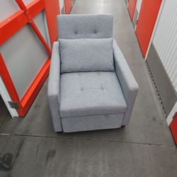 Reclining Armchair with Extendable Footrest