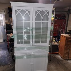   white china cabinet