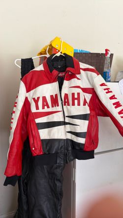 Yamaha vintage leather snowmobile weather set