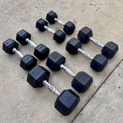 Hex Dumbbells - 140 Lbs Total