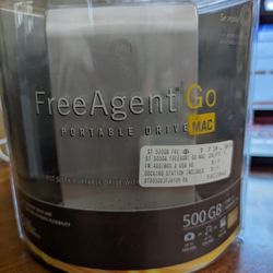 Free Agent Go Portable Drive For Mac Computers 500 GB Brand New