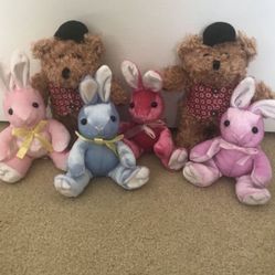 NEW Small Rabbits And Bears $4 Each