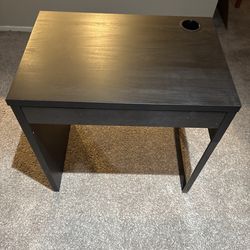 Compact Modern Desk - Dark Brown/Black (Great Shape)