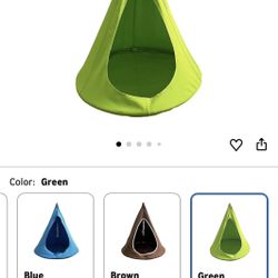 kids hanging swing, kids hammock swing, kids nap pod, kids clubhouse, kids fort