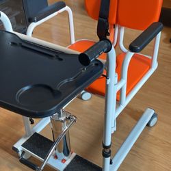 Hydraulic Patient Lift Transfer Chair. 