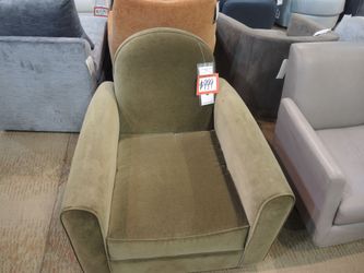 Velvet Accent Chair — Jonathan Louis (Olive)