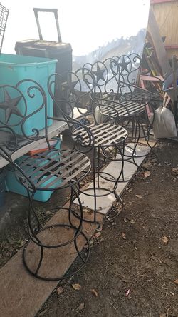 Tall rotating chairs 4 set