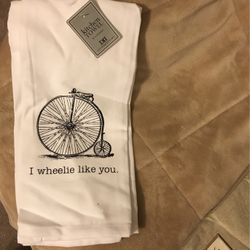 Kitchen Towel Set With Bike