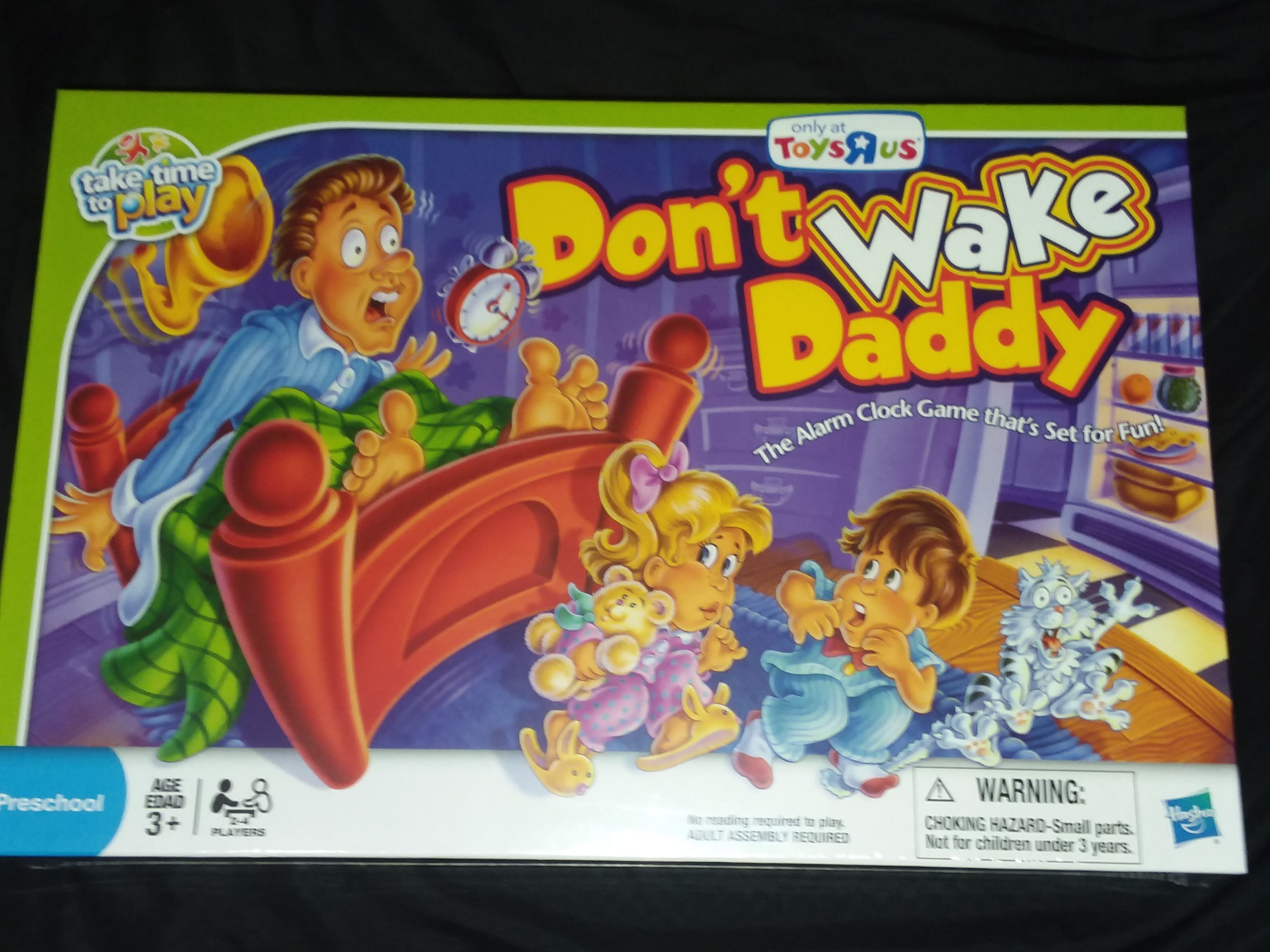 DON'T WAKE DADDY - ALARM CLOCK GAME HASBRO - TOYS R US - NEW / FACTORY SEALED.. EXTREMELY RARE. BEST PRICE EVERYWHERE. TOYS R US EXCLUSIVEr