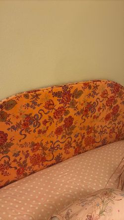 Urban Outfitters Velvet Floral Headboard