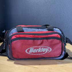 fishing bag and supplies