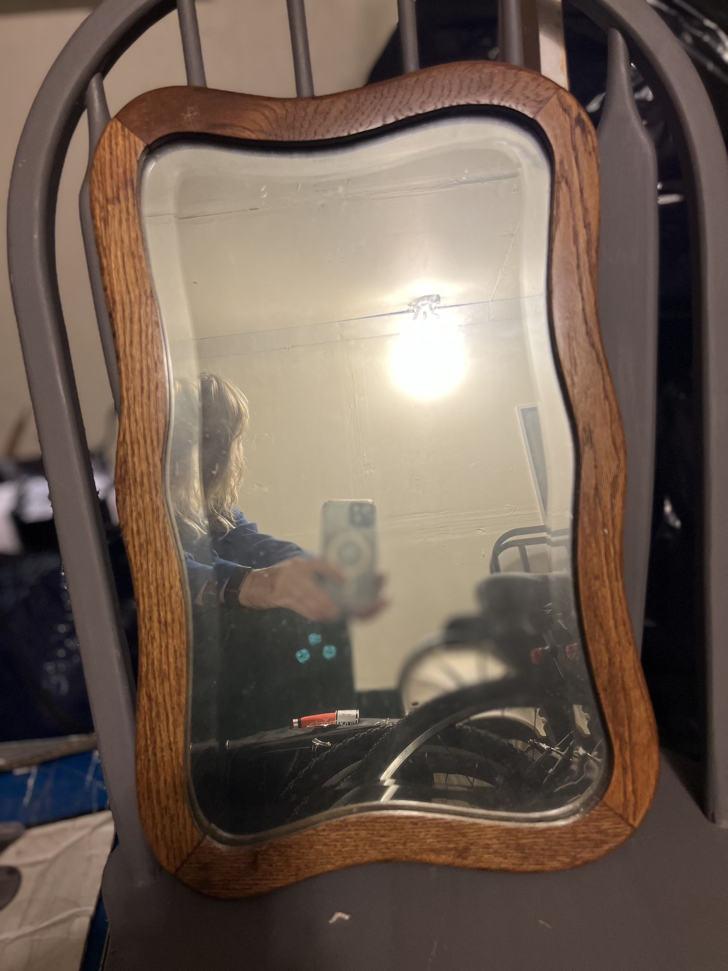 Wall Mirror Solid Wood