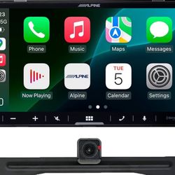 Alpine iLX-W670-S Digital Multimedia Receiver with CarPlay and Android Auto Compatibility and SWC Adapter