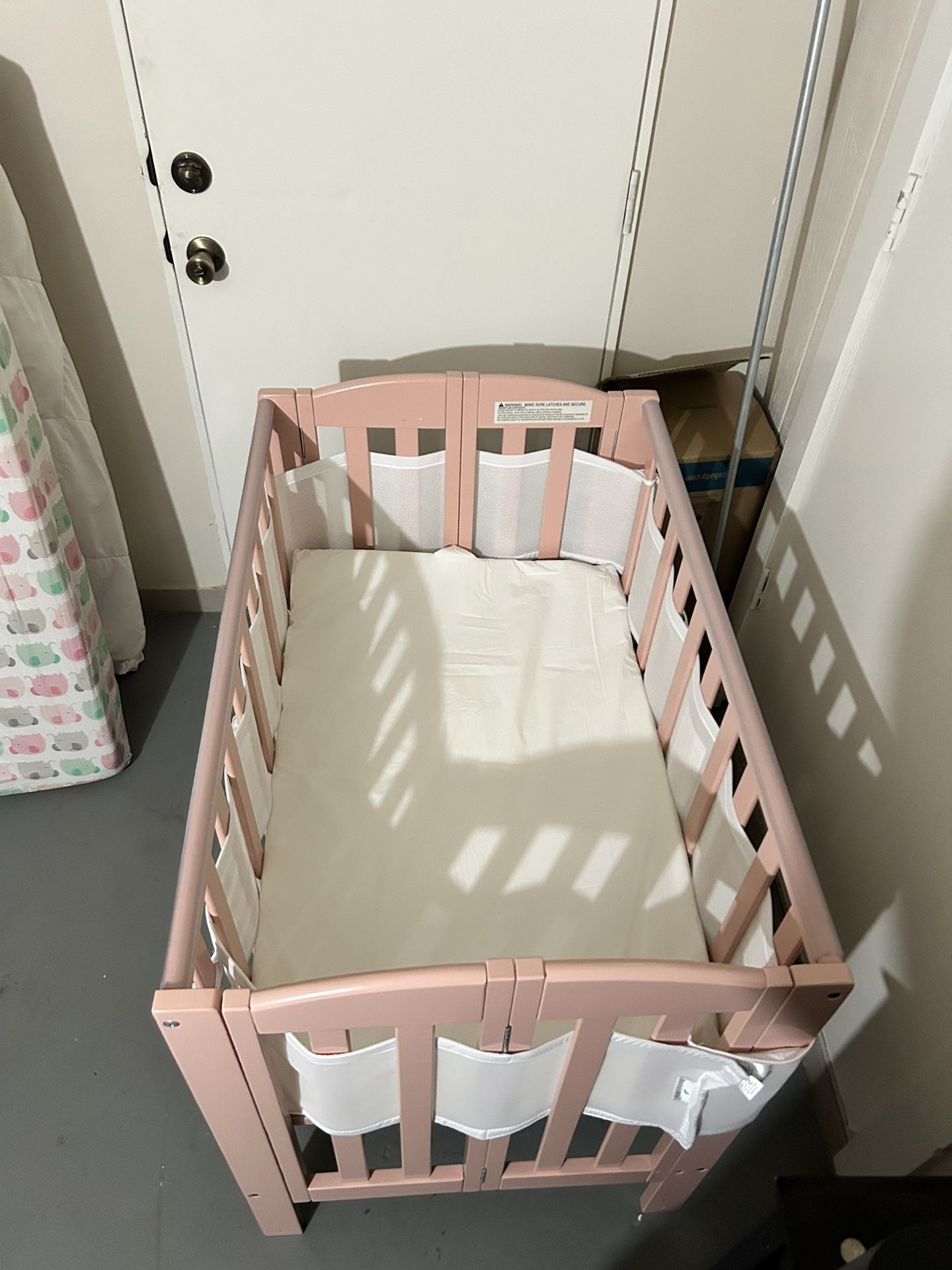 Pink Crib New Born/ Infants