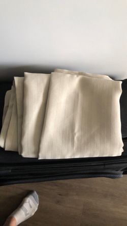 Shower curtain neutral tan or beige