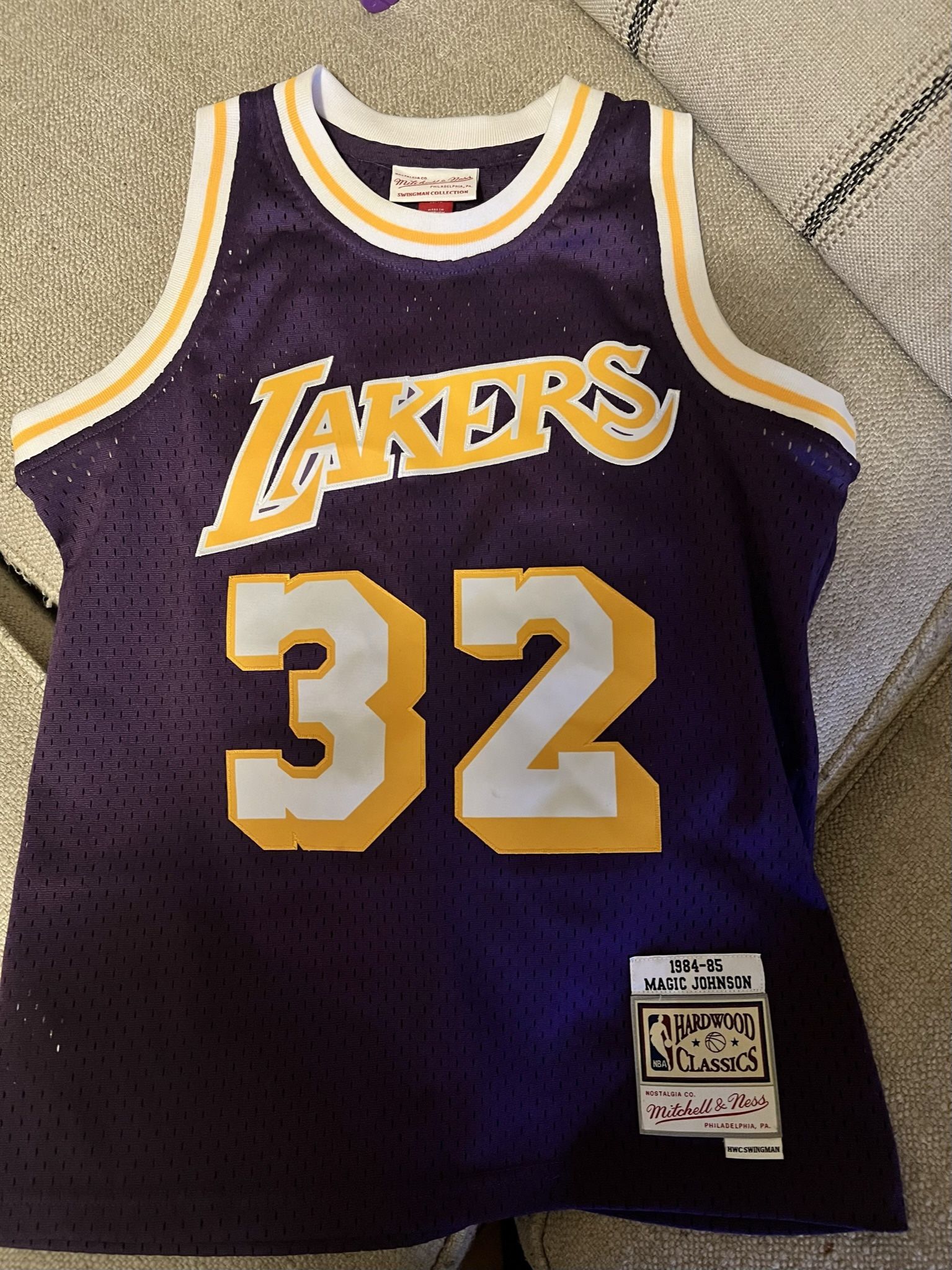 Los Angeles Lakers Magic Johnson Mitchell and Ness Youth Jersey