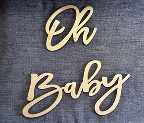 Oh Baby Wooden Sign