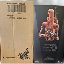Hot Toys Star Wars Attack of the Clones Battle Droid AOTC MMS649 EMPTY BOX ONLY!