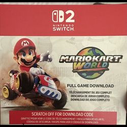 Mario Kart World Unused Code Brand New Nintendo Switch 2