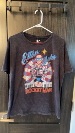 HST GLOBAL LIMITED Elton John Rocket Man Graphic T-Shirt XL 0446