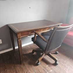 Hardwood Desk And Chair