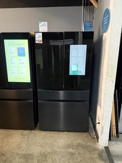 Samsung Bespoke Family Hub Matte Black Four Door refrigerator 😍