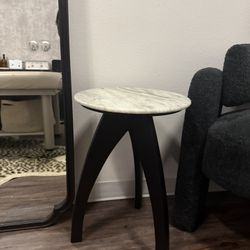 Marble Top Round Side Table