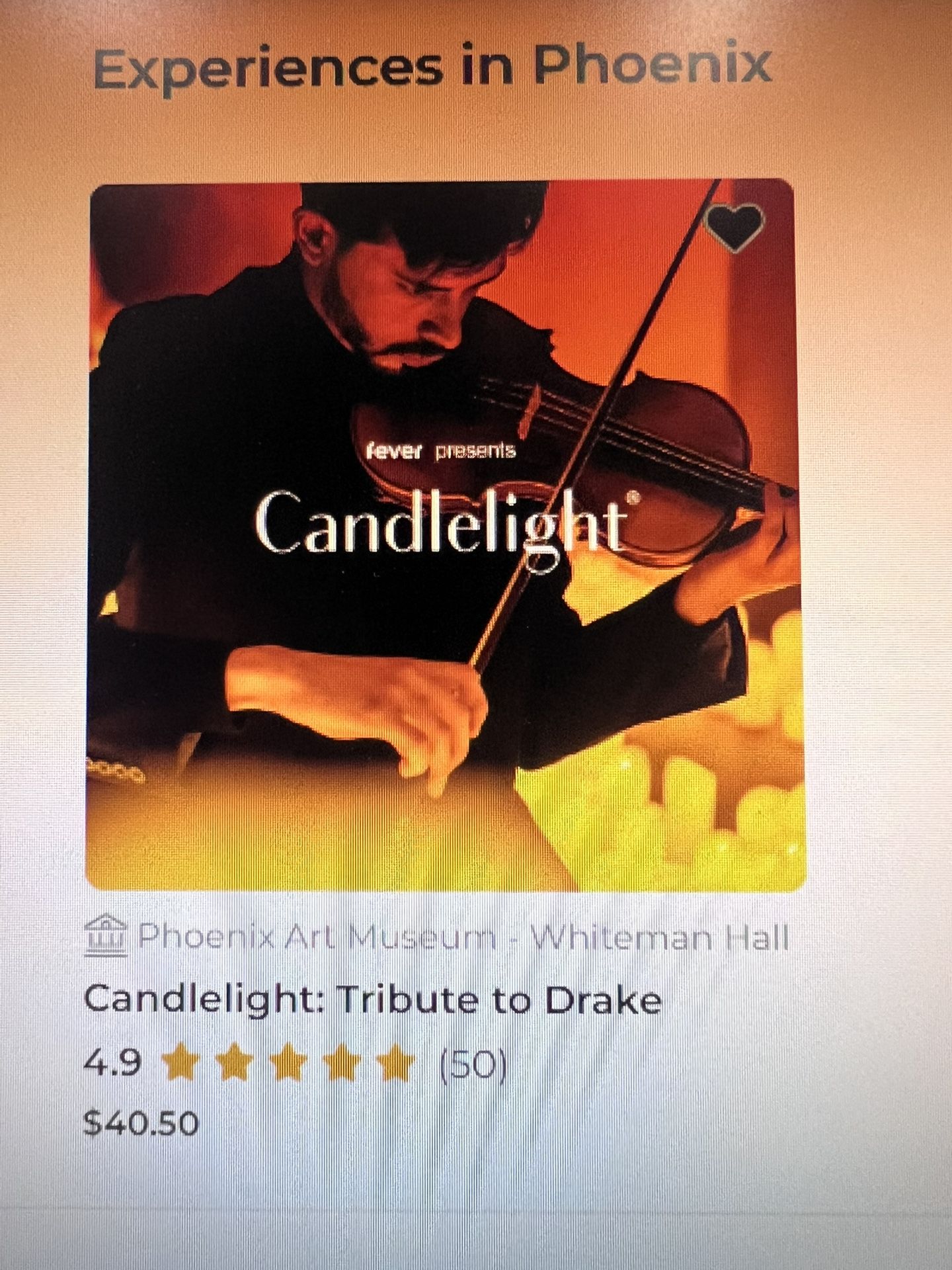 Candlelight: Tribute To Drake