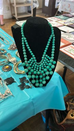 Jade Green Bead Necklace