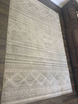 RUGSURE Washable Area Rugs 6' X 9' - 1/6 Thick - Moroccan-Inspired -Stain & Water Resistant Non-Slip - Resistant Rug For Living Room, Bedroom, Nursery